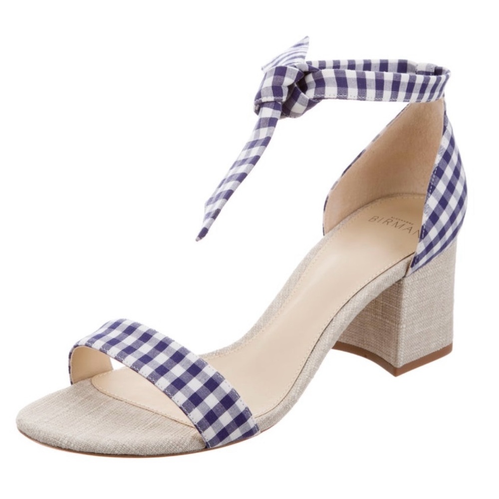Alexandre Birman Clarita Blue Gingham Sandal